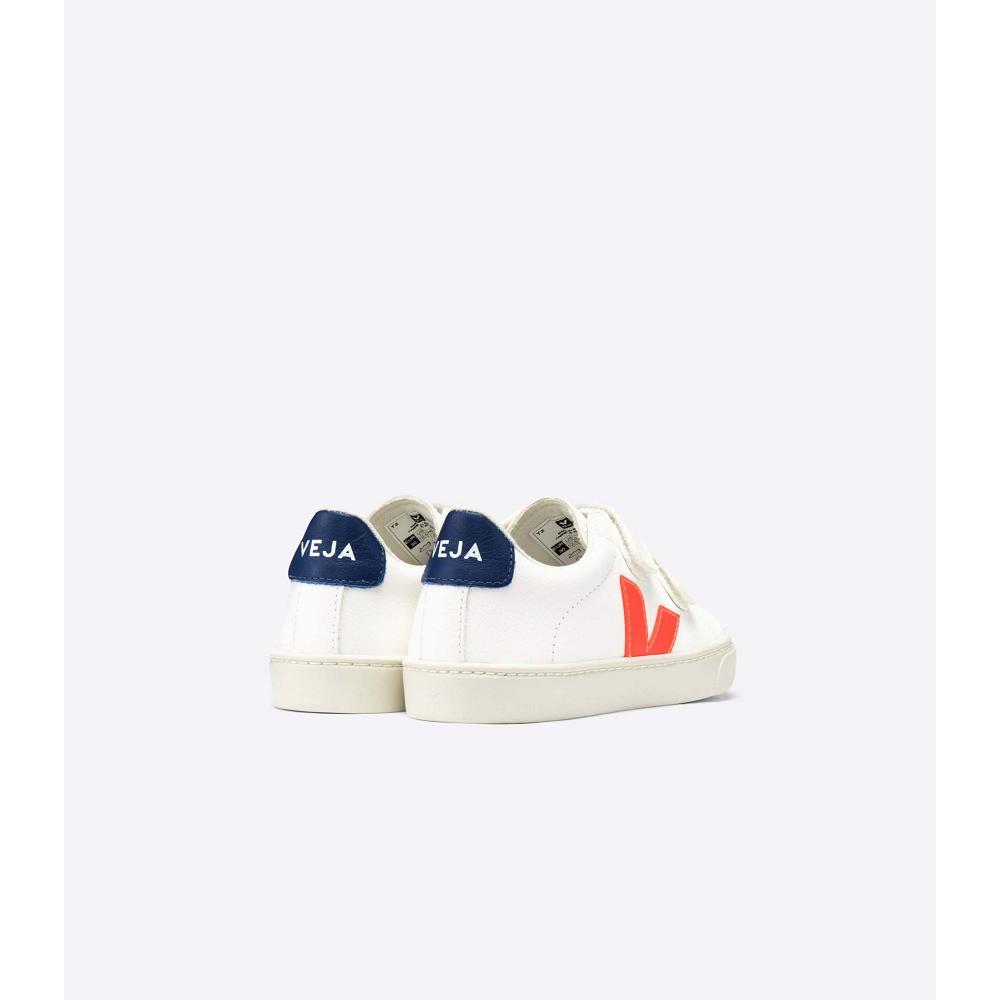 Veja ESPLAR CHROMEFREE Cipő Gyerek White/Orange/Blue | HU 730AHK